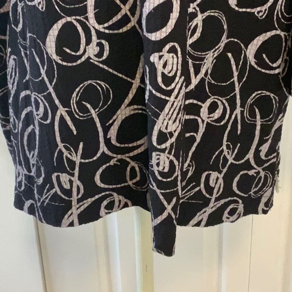 Moonlight by Y&S Tunic Top- OS- Black/Wht/Red- 2 Pocket - Picture 6 of 9